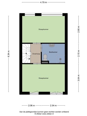 Floorplan - Ir. Kippermanstraat 6, 5021 SZ Tilburg