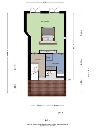 Floorplan - Dr. Nolensstraat 36, 5046 HR Tilburg