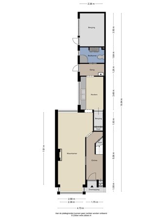 Floorplan - Sparrenstraat 19, 5038 MJ Tilburg