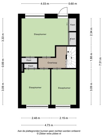 Floorplan - Sparrenstraat 19, 5038 MJ Tilburg