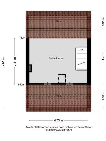 Floorplan - Sparrenstraat 19, 5038 MJ Tilburg