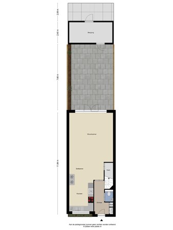 Floorplan - Vlijmenstraat 34, 5036 SV Tilburg