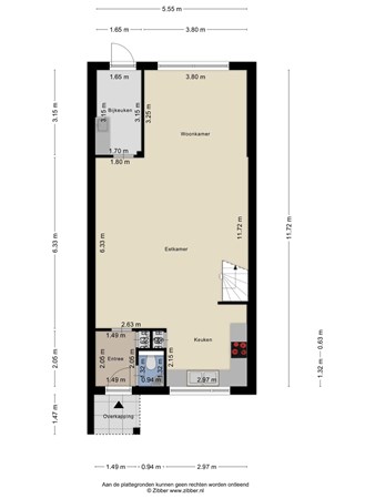 Floorplan - Zoom 21, 5032 BR Tilburg