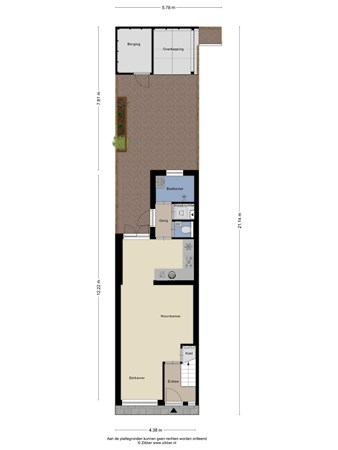 Floorplan - Wagenaarstraat 52, 5014 MZ Tilburg