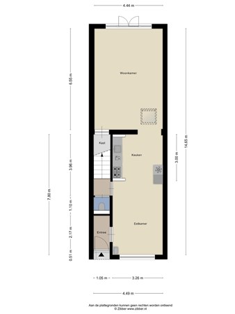 Floorplan - Bosscheweg 202, 5015 AG Tilburg
