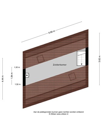 Floorplan - Piusstraat 339, 5038 WR Tilburg