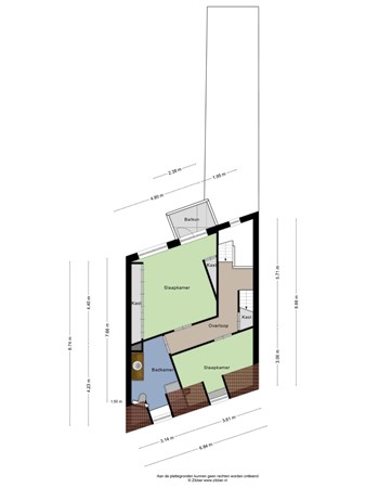 Floorplan - Piusstraat 339, 5038 WR Tilburg