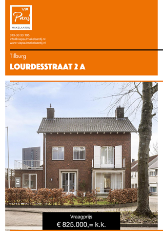 Brochure preview - brochure Lourdesstraat 2a Tilburg