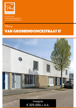 Brochure preview - brochure Van Grobbendonckstraat 17 Tilburg