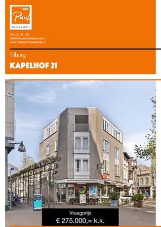 Brochure preview - brochure Kapelhof 21 Tilburg
