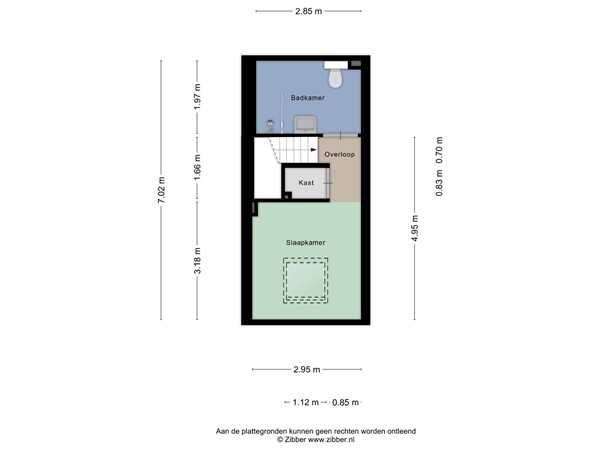 Floorplan - Stedekestraat 22d, 5041 DN Tilburg