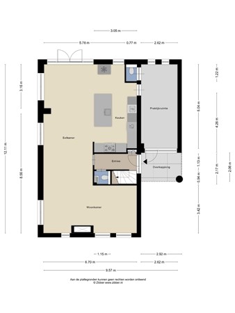 Floorplan - Breitnerlaan 1, 4907 NV Oosterhout
