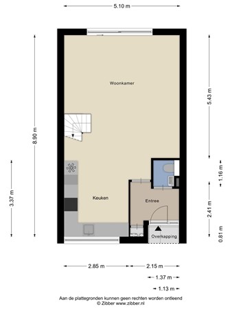 Floorplan - Jan van Brakelstraat 14, 5021 RG Tilburg