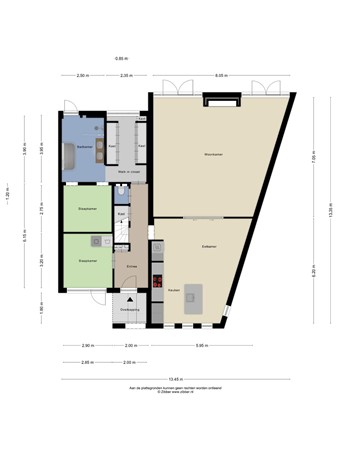 Floorplan - Gravenhof 9, 5133 CW Riel