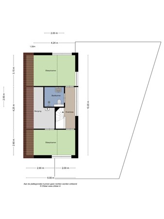 Floorplan - Gravenhof 9, 5133 CW Riel