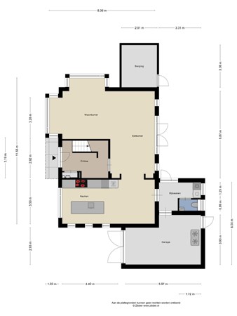 Floorplan - Vordenstraat 5, 5036 WJ Tilburg