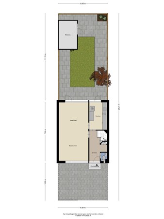 Floorplan - Mozartlaan 242, 5011 SW Tilburg