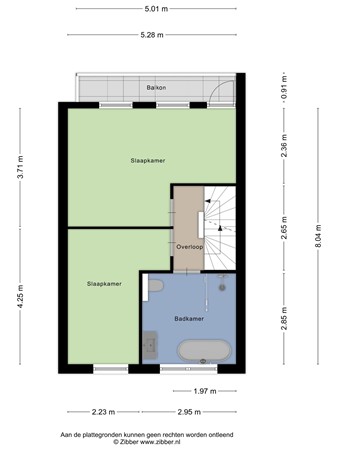Floorplan - Kloosterstraat 63, 5038 VN Tilburg
