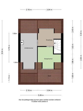 Floorplan - Kloosterstraat 63, 5038 VN Tilburg