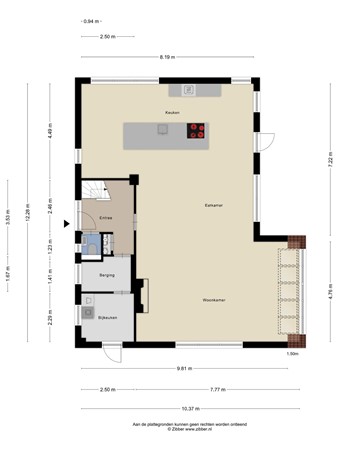 Floorplan - Craenweide 51, 5056 BW Berkel-Enschot
