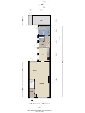 Floorplan - Hoefstraat 231, 5014 NL Tilburg