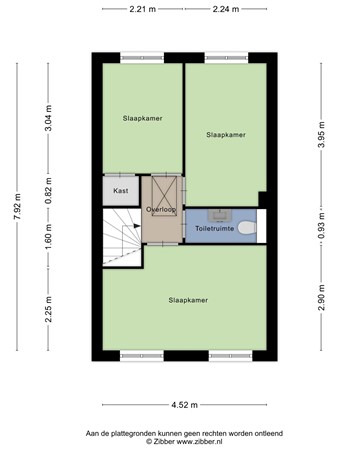 Floorplan - Hoefstraat 231, 5014 NL Tilburg