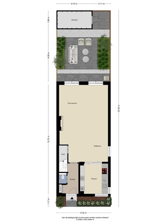 Floorplan - Galjoenstraat 56, 5017 CN Tilburg