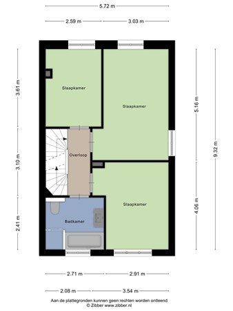 Floorplan - Galjoenstraat 56, 5017 CN Tilburg