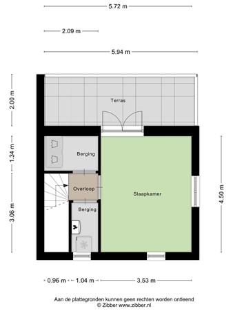Floorplan - Galjoenstraat 56, 5017 CN Tilburg
