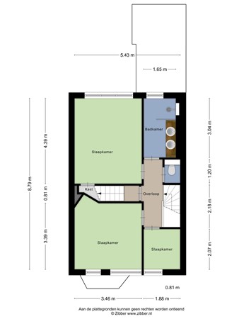 Floorplan - Jan Pieterszoon Coenstraat 77, 5018 CR Tilburg