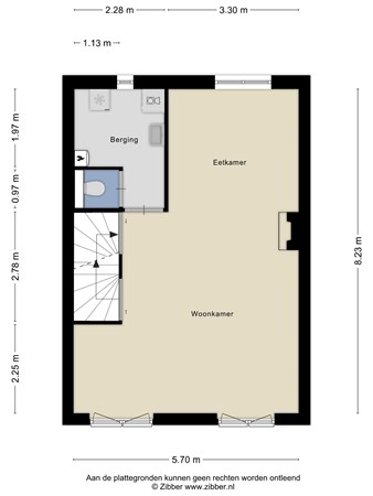 Floorplan - Delflandstraat 26, 5018 DD Tilburg