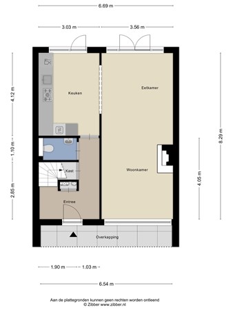 Floorplan - Jeroen Boschlaan 3, 5056 CV Berkel-Enschot