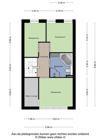 Floorplan - Koolhovenlaan 94, 5036 TR Tilburg
