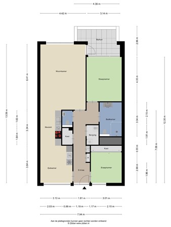 Floorplan - Ketelhavenplein 29, 5045 NE Tilburg
