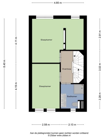 Floorplan - Ellingtonlaan 42, 5012 BM Tilburg