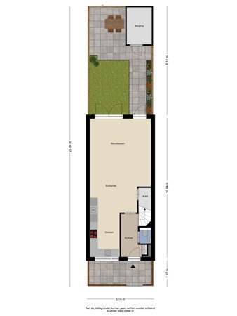 Floorplan - Ellingtonlaan 42, 5012 BM Tilburg