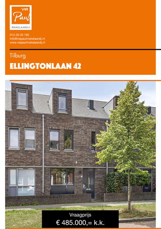 Brochure preview - brochure Ellingtonlaan 42 Tilburg