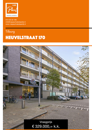 Brochure preview - brochure Heuvelstraat 170 Tilburg