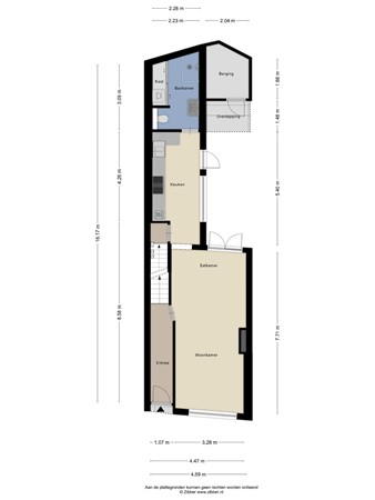 Floorplan - Tongerlose Hoefstraat 12, 5046 NH Tilburg