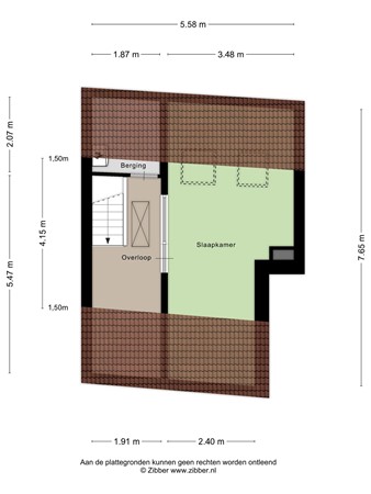 Floorplan - Tongerlose Hoefstraat 12, 5046 NH Tilburg