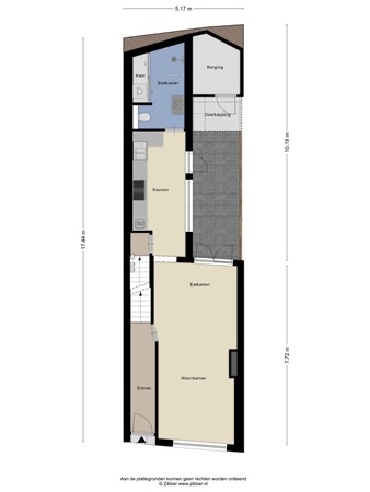 Floorplan - Tongerlose Hoefstraat 12, 5046 NH Tilburg