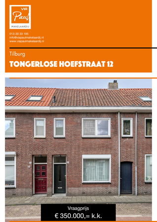 Brochure preview - brochure Tongerlose Hoefstraat 12 Tilburg