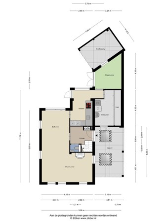 Floorplan - Gildelaan 90, 5081 PH Hilvarenbeek