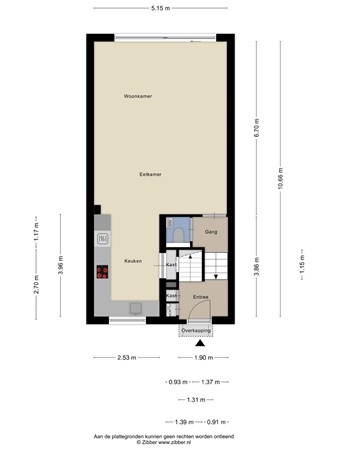 Floorplan - Cypresstraat 7, 5038 KS Tilburg