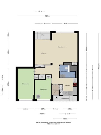 Floorplan - Van Maarseveenstraat 25, 5042 PJ Tilburg