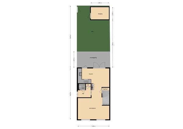 Floorplan - Beijerlandstraat 30, 5018 DB Tilburg