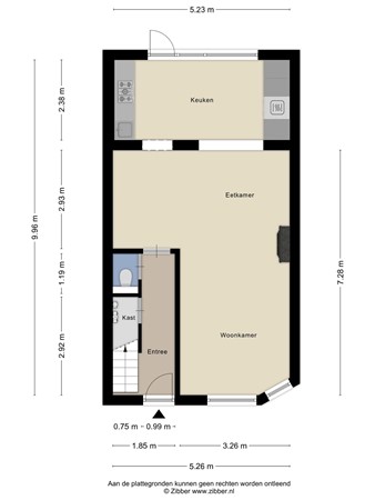 Floorplan - Waterhoefstraat 60, 5041 HD Tilburg