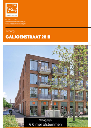 Brochure preview - brochure Galjoenstraat 28-11 Tilburg