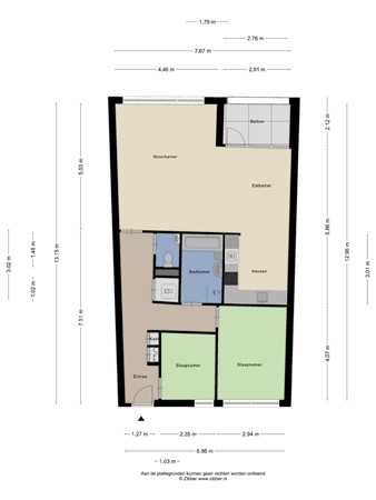 Floorplan - Boksdoornerf 88, 5038 KD Tilburg