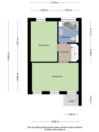 Floorplan - Hagelkruisstraat 26, 5038 MD Tilburg
